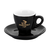 Espressokop en -schotel Perfero 70 ml - 6 stuks